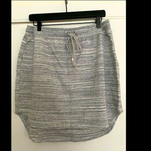 Heather gray casual mini skirt